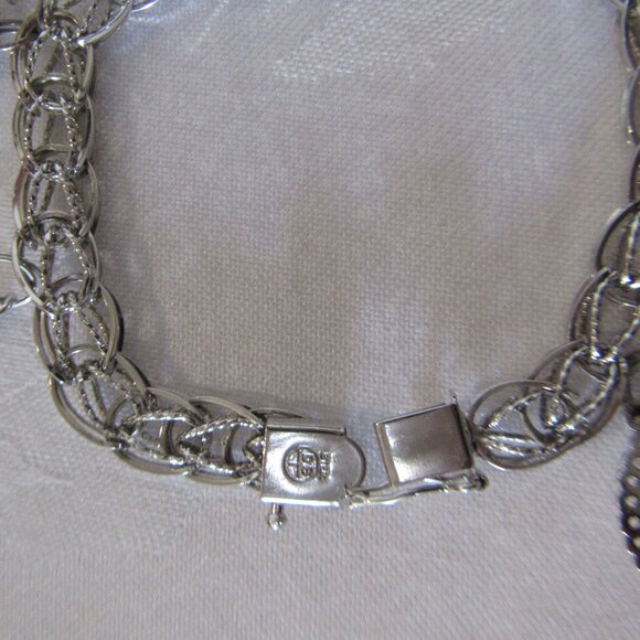 Vintage Sterling Silver Charm Bracelet DS  "Mother" - Picture 2 of 12